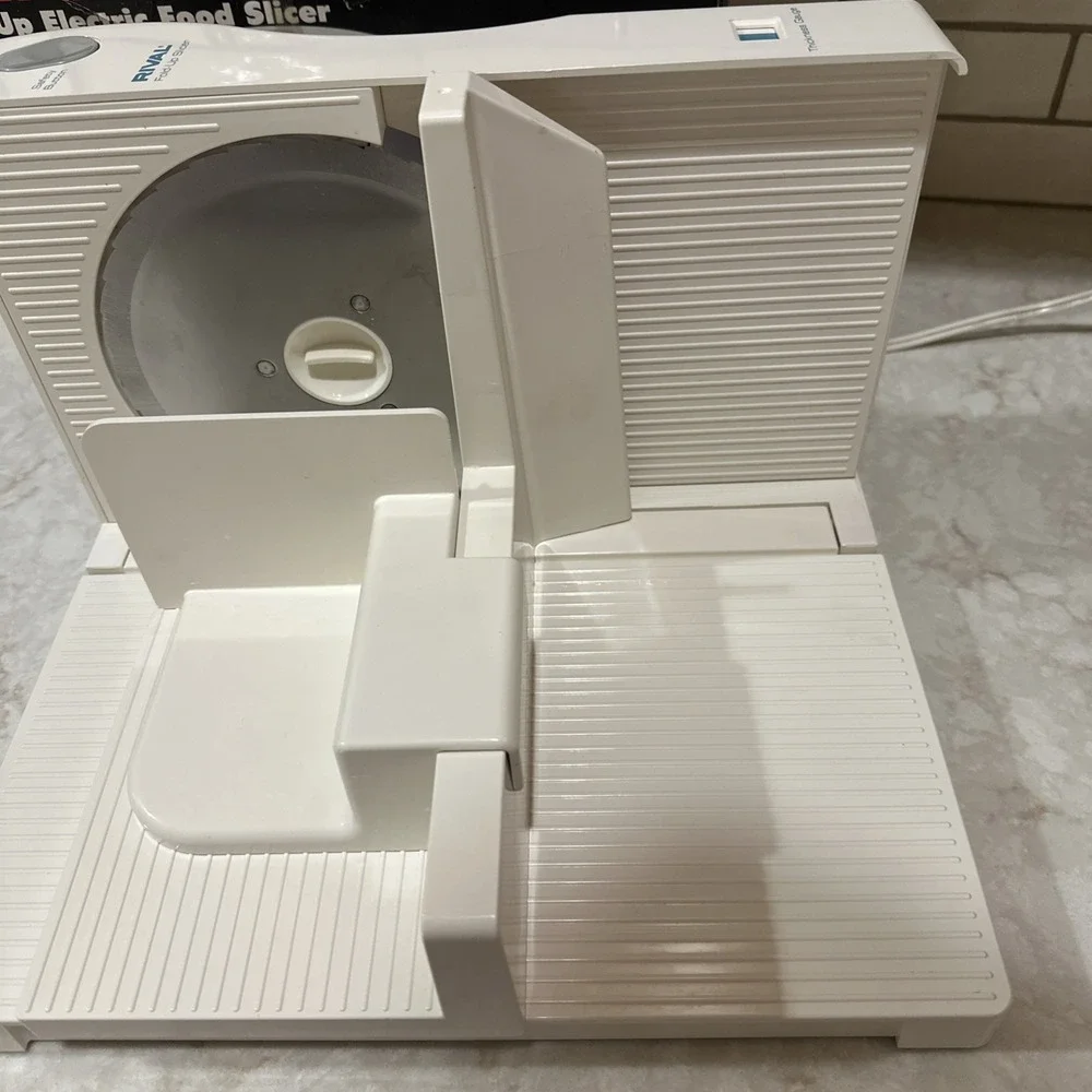 Rival Fold-Up Electric Food Slicer for Meat, Cheese & More Model 1042 Vintage